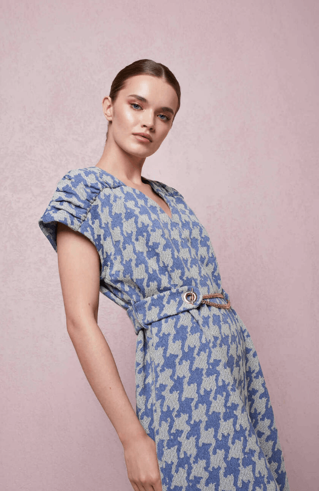 Houndstooth Jumpsuit - Endless - UAE Rental and Resale for Women's Fashion