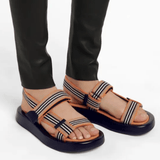 Icon Stripe Canvas Sandals - Endless - UAE Rental and Resale for Women's Fashion