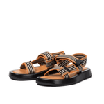 Icon Stripe Canvas Sandals - Endless - UAE Rental and Resale for Women's Fashion