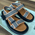 Icon Stripe Canvas Sandals - Endless - UAE Rental and Resale for Women's Fashion