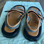 Icon Stripe Canvas Sandals - Endless - UAE Rental and Resale for Women's Fashion