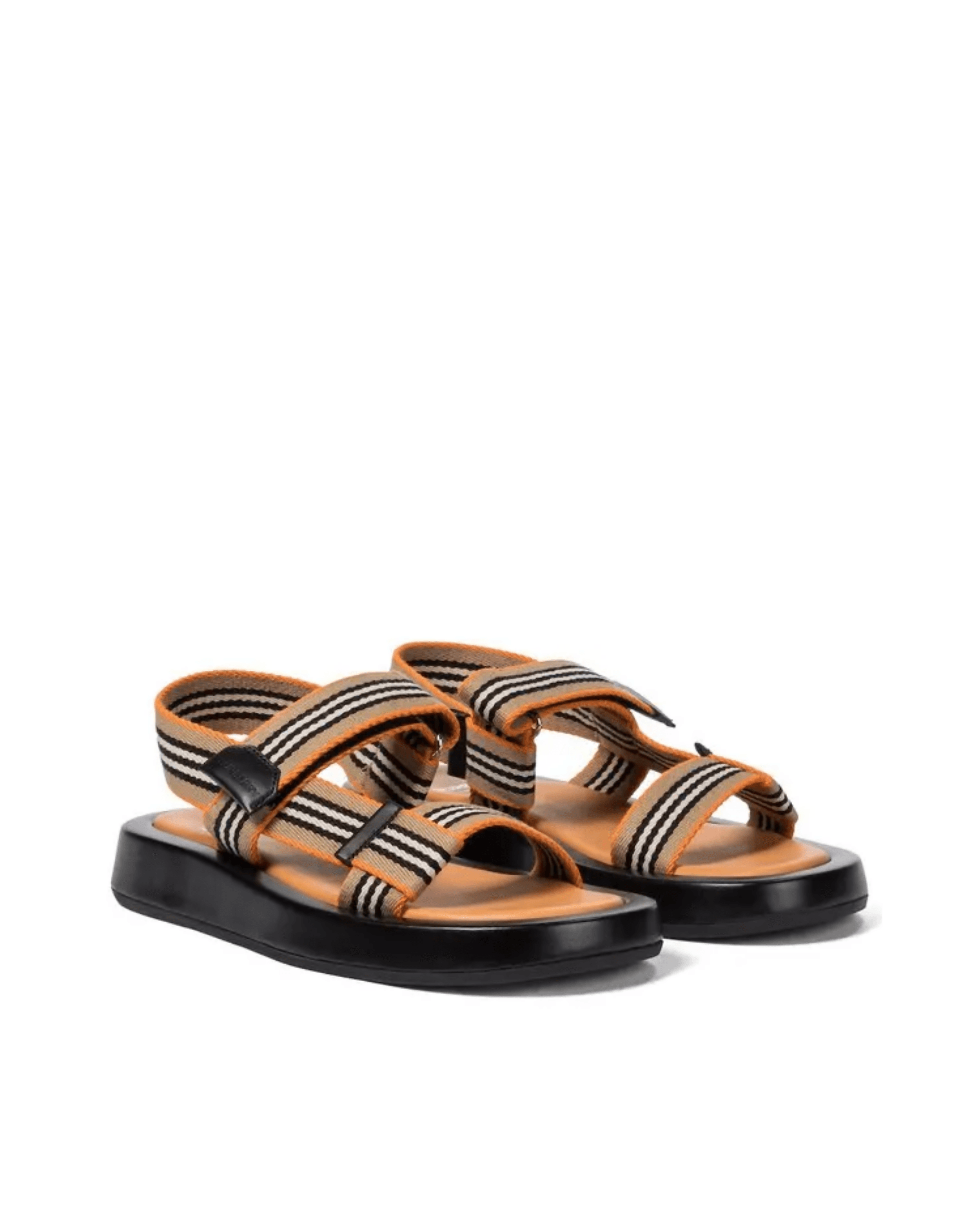 Icon Stripe Canvas Sandals - Endless - UAE Rental and Resale for Women's Fashion