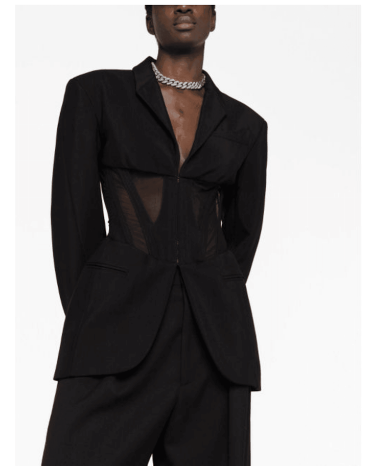 Iconic Single-Breasted Tailored Corseted Blazer - Endless - UAE Rental and Resale for Women's Fashion