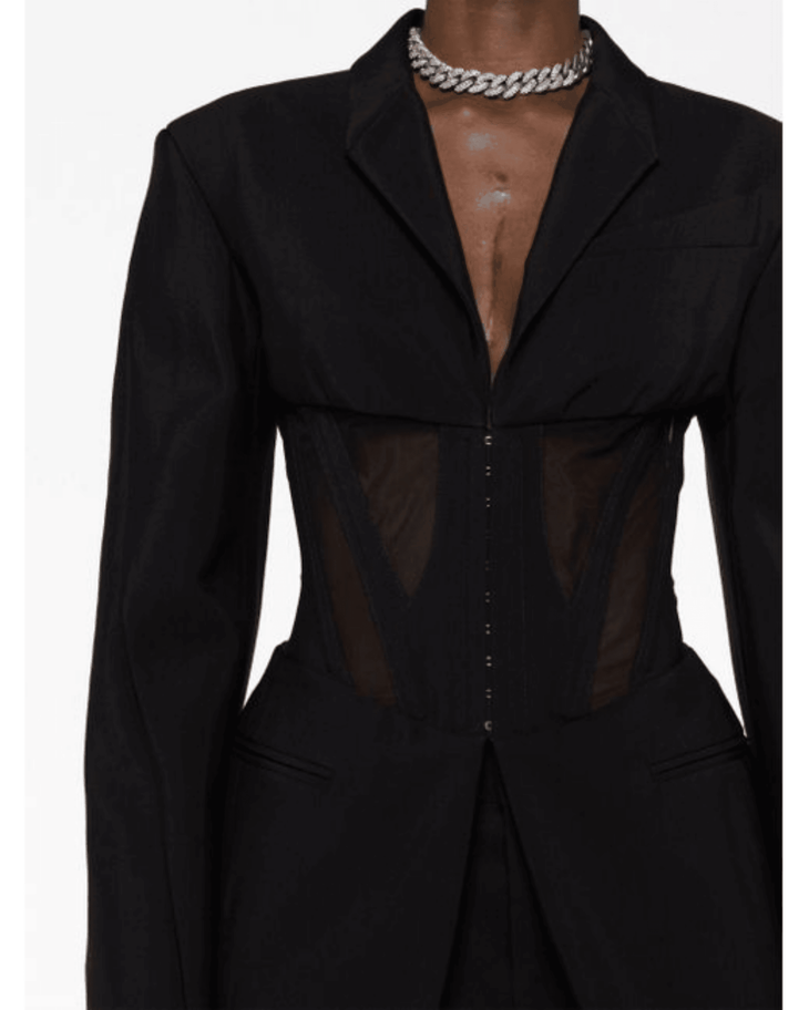 Iconic Single-Breasted Tailored Corseted Blazer - Endless - UAE Rental and Resale for Women's Fashion