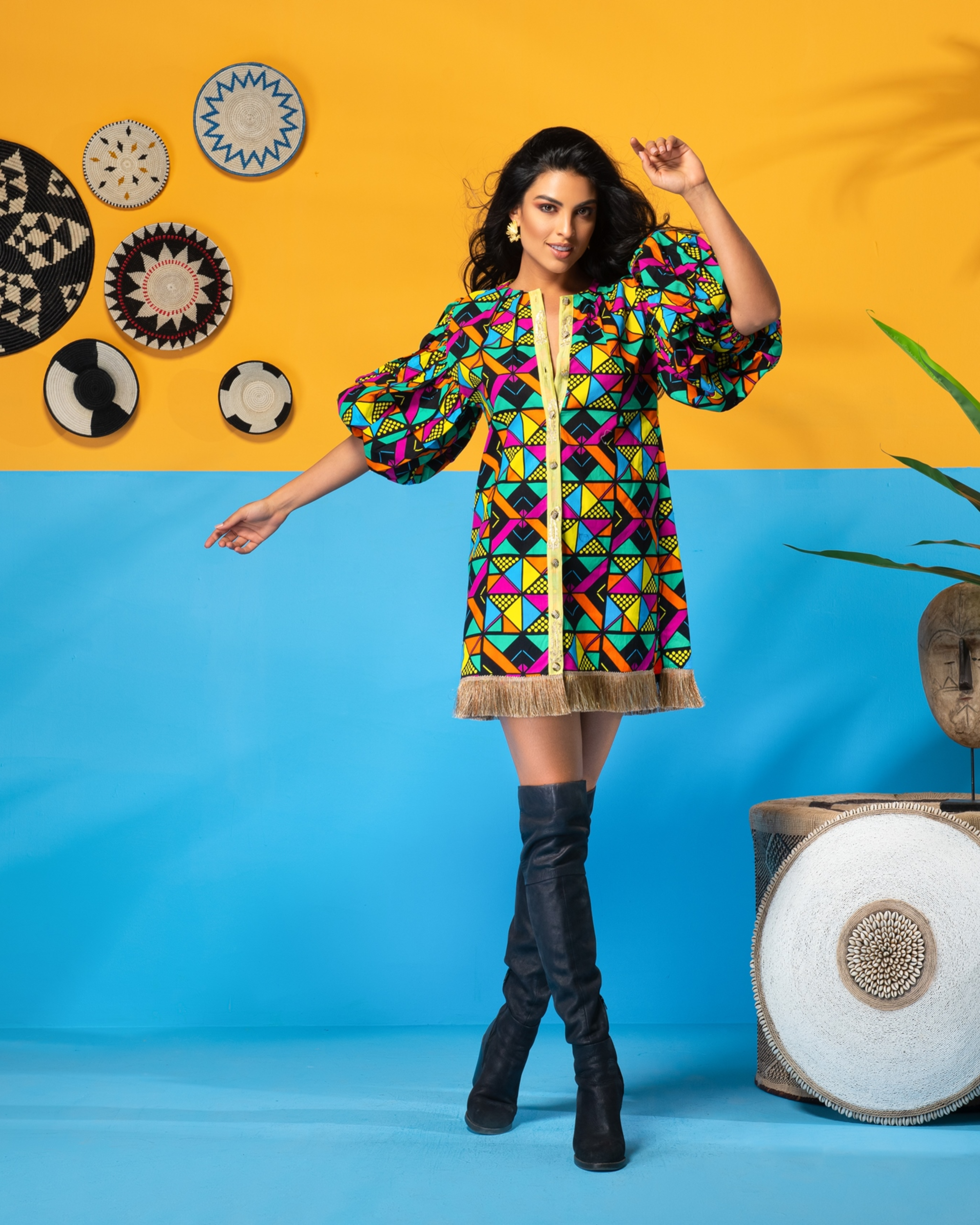 Imibala Fringe Dress - Endless - UAE Rental and Resale for Women's Fashion