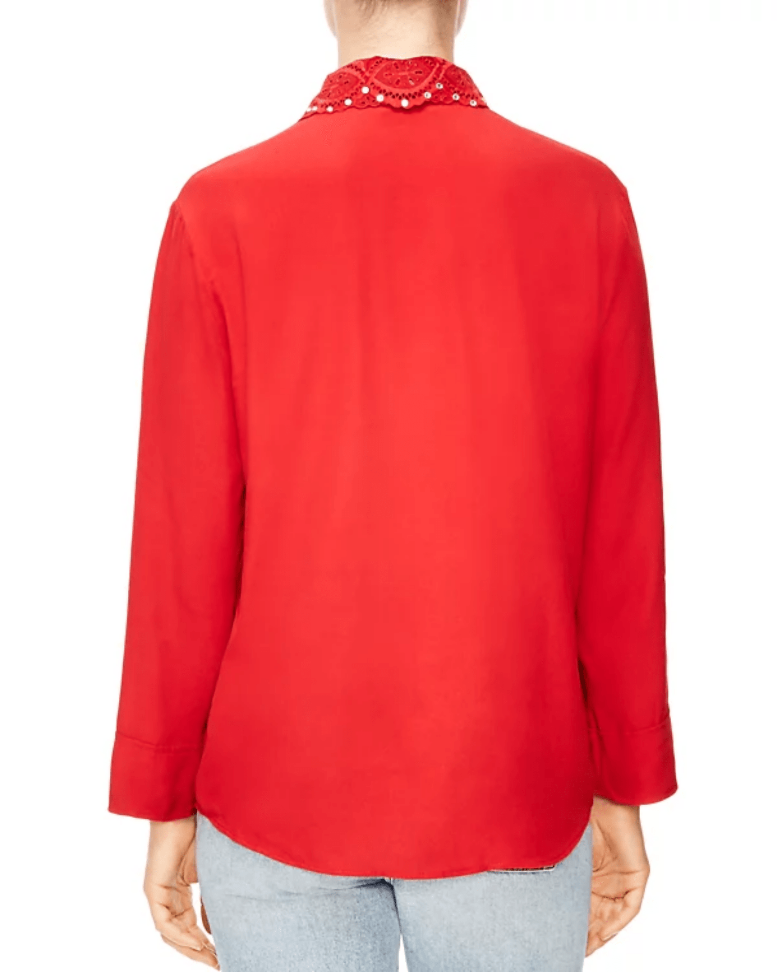 Ines Embellished Collar Button-Down Shirt - Endless - UAE Rental and Resale for Women's Fashion