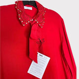 Ines Embellished Collar Button-Down Shirt - Endless - UAE Rental and Resale for Women's Fashion