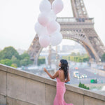 Irreplaceable Blush Pink Backless Bum Ruched Fishtail Maxi Dress - Endless - UAE Rental and Resale for Women's Fashion