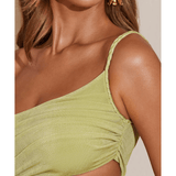 Ishtar One Shoulder Cut Out Maxi Dress - Endless - UAE Rental and Resale for Women's Fashion