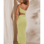 Ishtar One Shoulder Cut Out Maxi Dress - Endless - UAE Rental and Resale for Women's Fashion