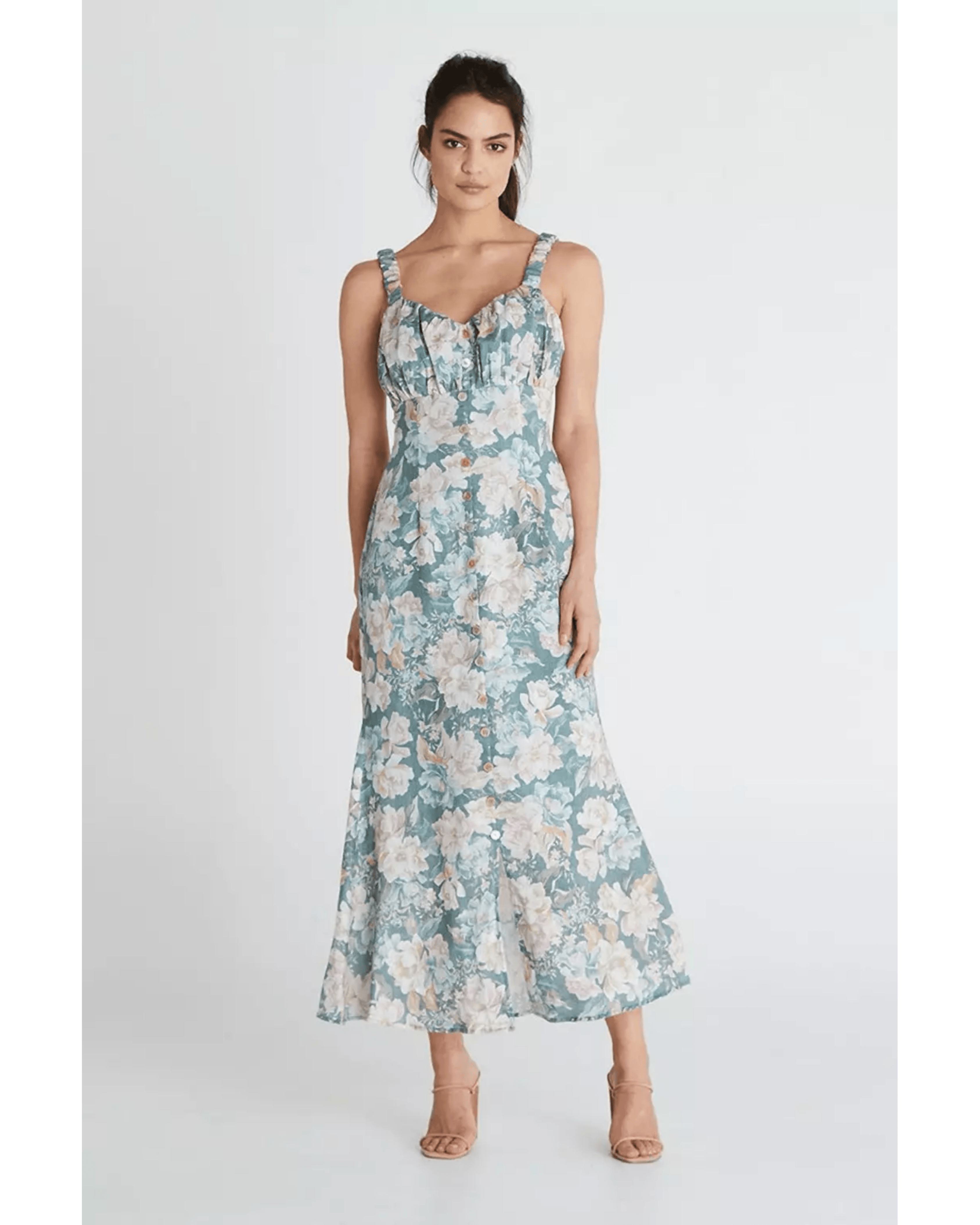 Isobel Linen Midi Dress - Endless - UAE Rental and Resale for Women's Fashion
