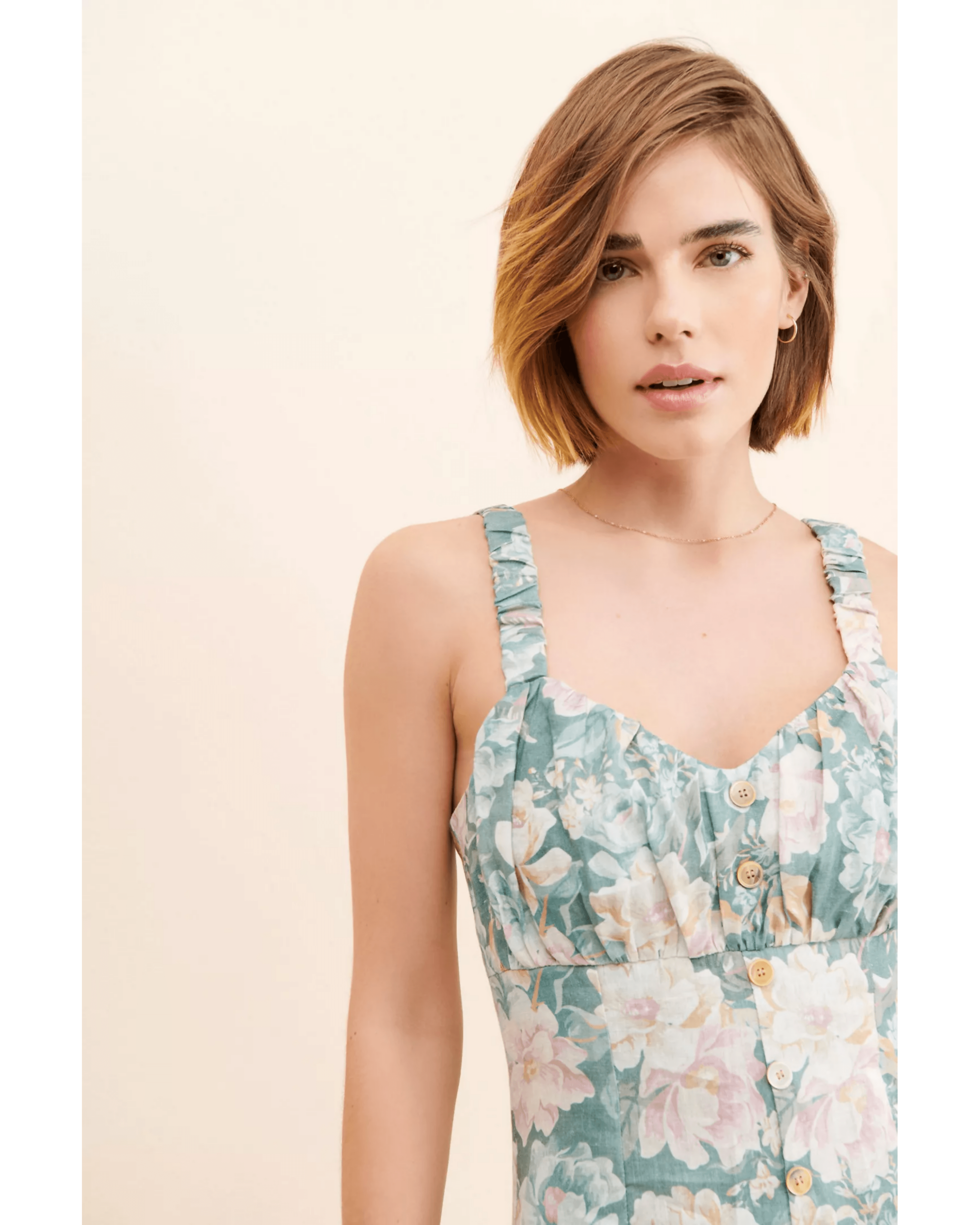 Isobel Linen Midi Dress - Endless - UAE Rental and Resale for Women's Fashion