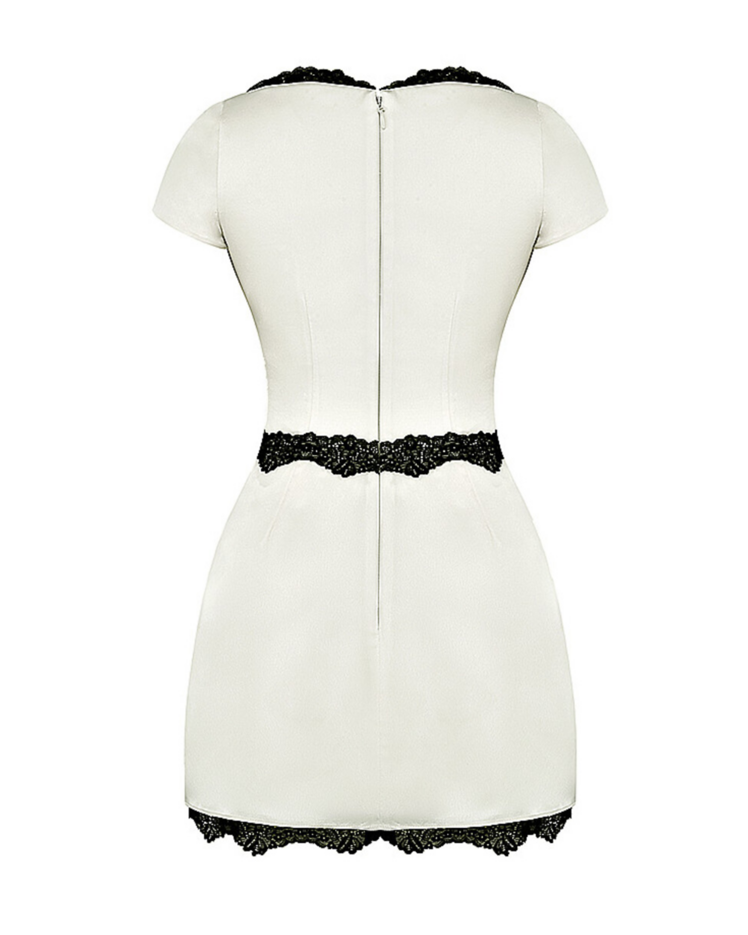 Ivory Satin Mini Dress - Endless - UAE Rental and Resale for Women's Fashion