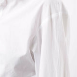 Cropped white silk shirt with wrap-around tie detail and chest pocket — Christopher Esber | Endless UAE