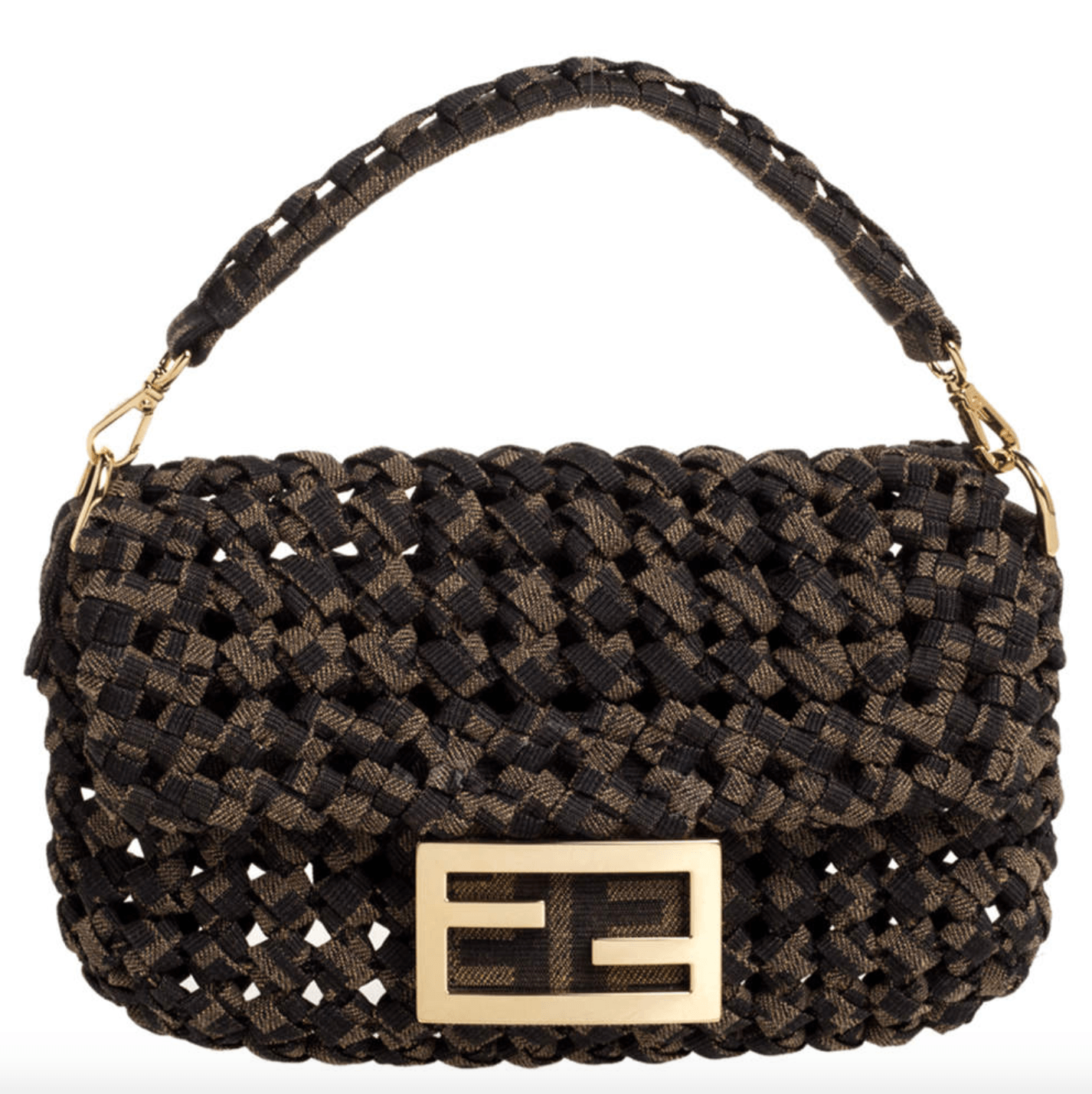Jacquard Fabric Interlace Mini Baguette Bag - Endless - UAE Rental and Resale for Women's Fashion
