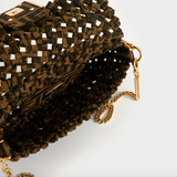 Jacquard Fabric Interlace Mini Baguette Bag - Endless - UAE Rental and Resale for Women's Fashion