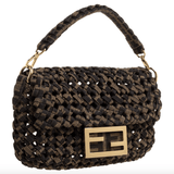 Jacquard Fabric Interlace Mini Baguette Bag - Endless - UAE Rental and Resale for Women's Fashion