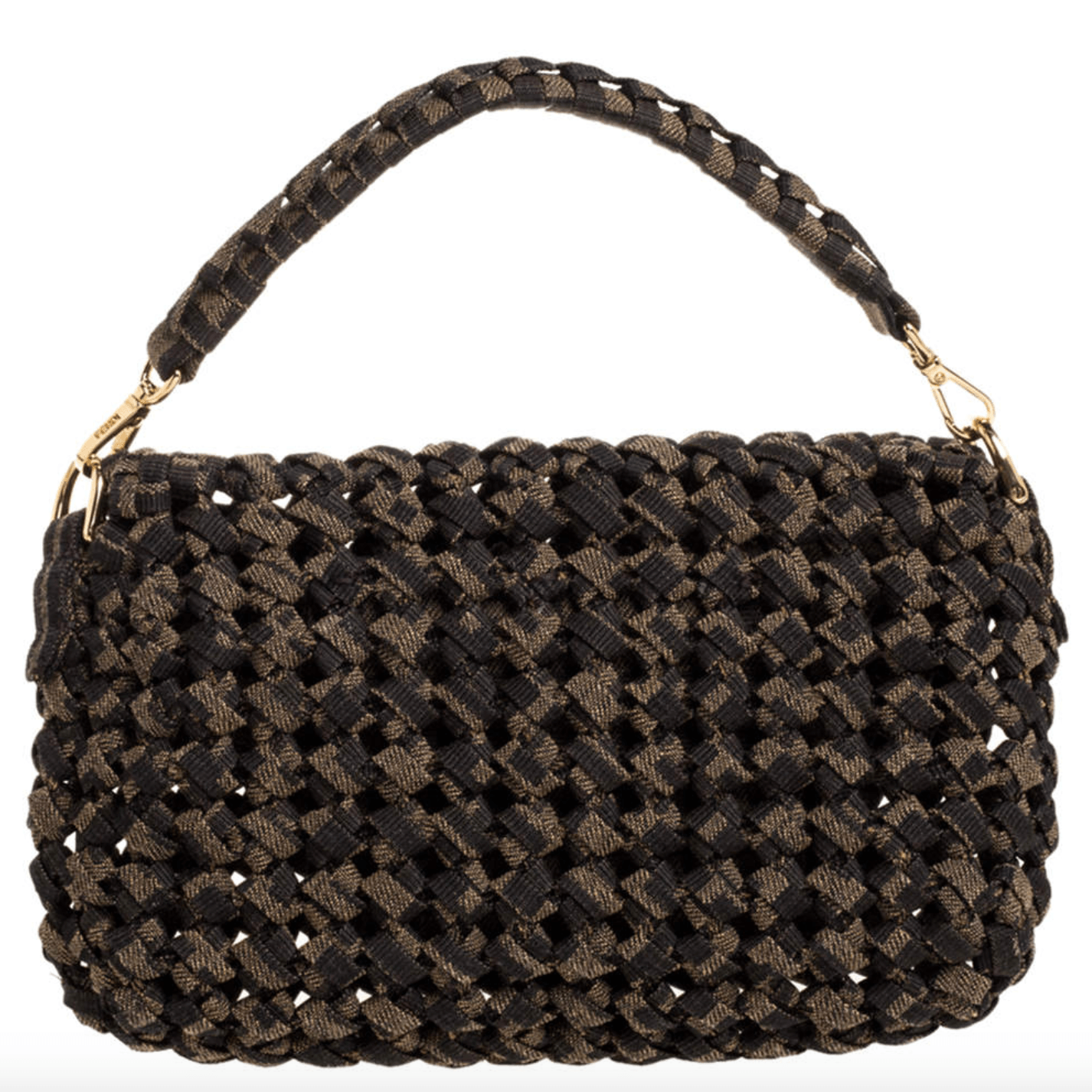 Jacquard Fabric Interlace Mini Baguette Bag - Endless - UAE Rental and Resale for Women's Fashion