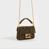 Jacquard Fabric Interlace Mini Baguette Bag - Endless - UAE Rental and Resale for Women's Fashion