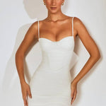 Jaded Ruched Corset Mini Dress in Ivory - Endless - UAE Rental and Resale for Women's Fashion