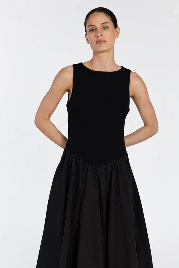 James Black Bubble Midi Dress - Endless - UAE Rental and Resale for Women's Fashion
