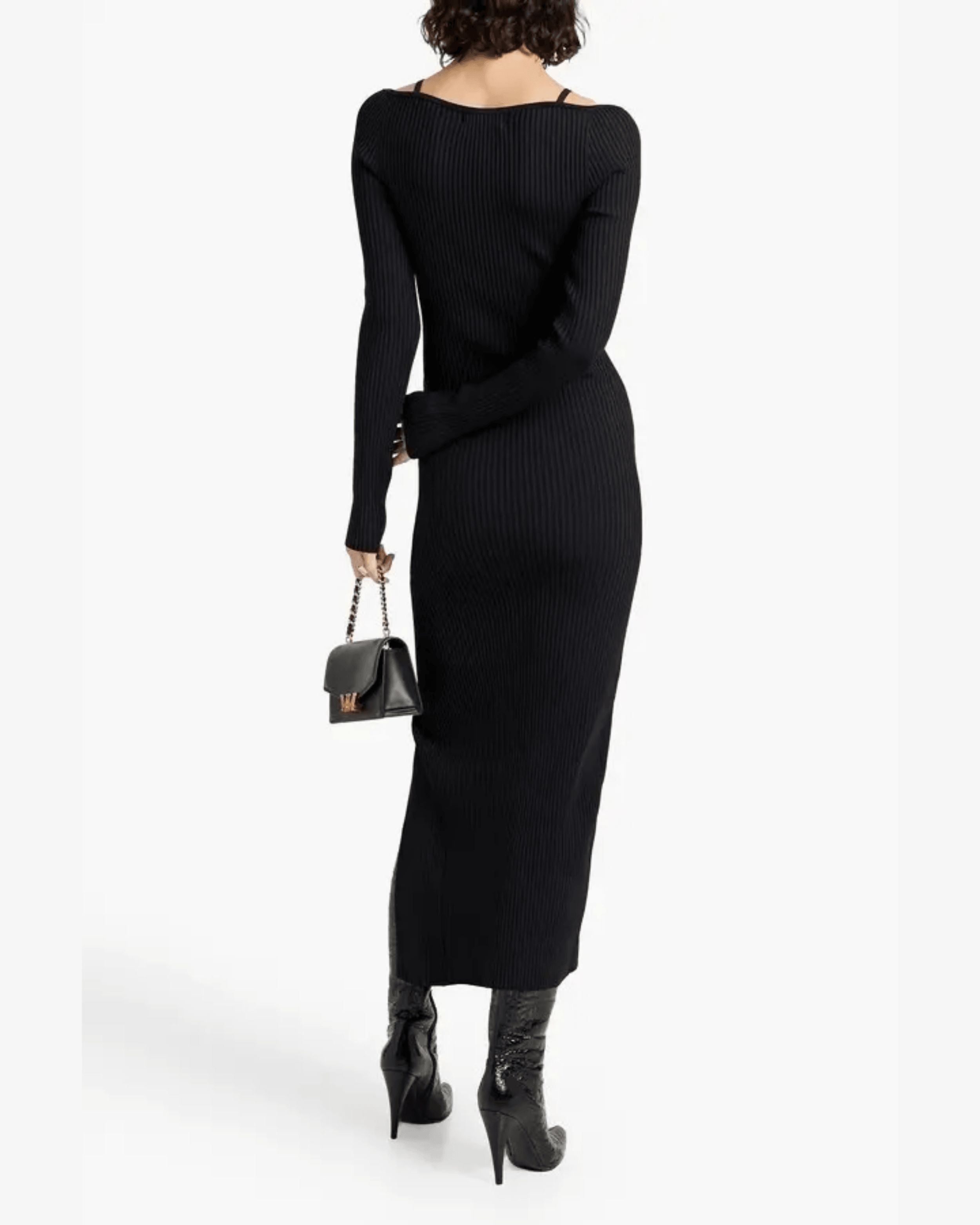Janet Embellished Ribbedknit Midi Dress - Endless - UAE Rental and Resale for Women's Fashion