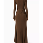 Jasmine Maxi Dress In Brown - Endless - UAE Rental and Resale for Women's Fashion