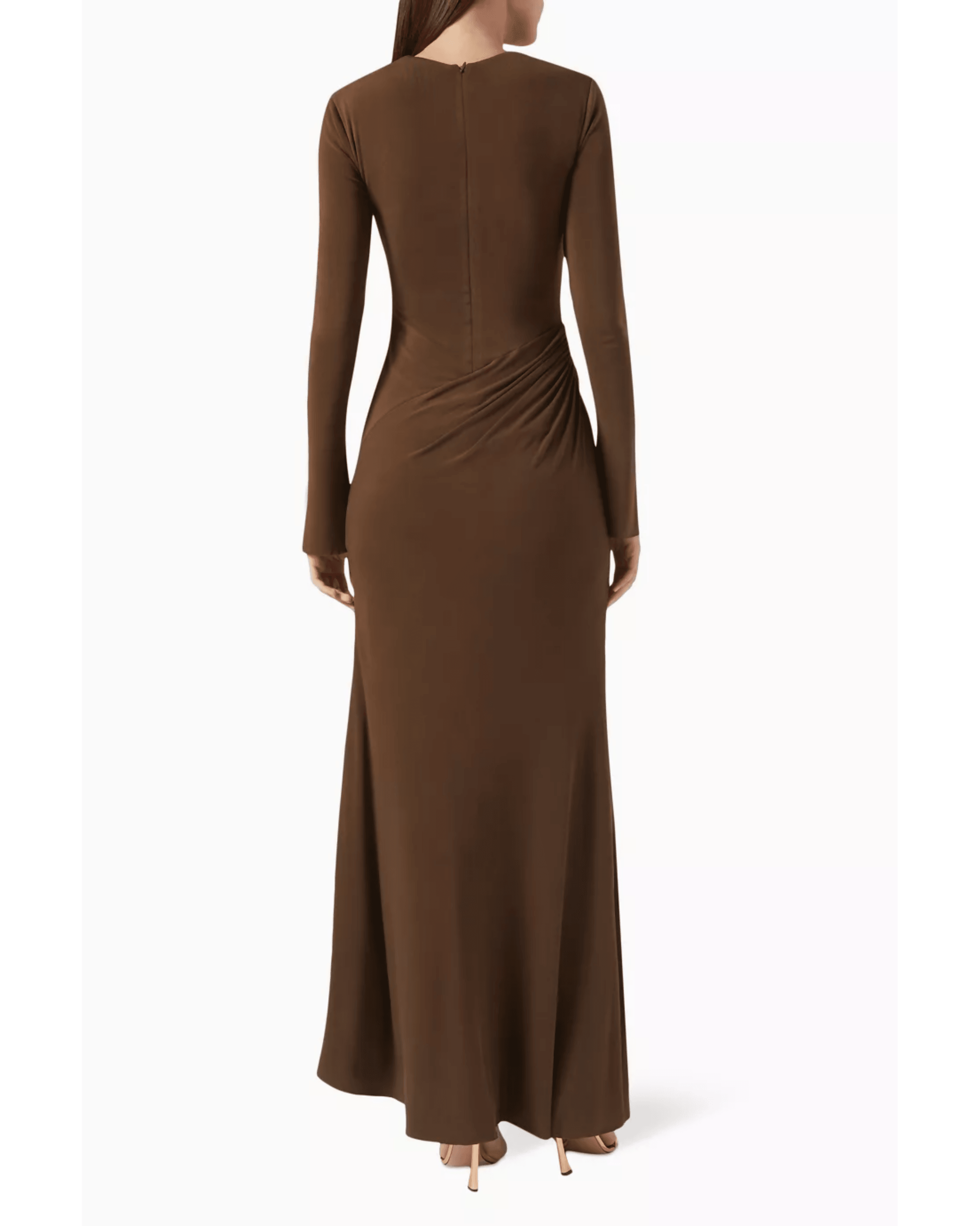 Jasmine Maxi Dress In Brown - Endless - UAE Rental and Resale for Women's Fashion