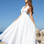 Jasmine Organic Cotton Backless Maxi Dress - Endless - UAE Rental and Resale for Women's Fashion