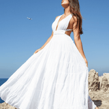 Jasmine Organic Cotton Backless Maxi Dress - Endless - UAE Rental and Resale for Women's Fashion