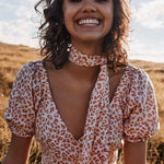Jelena Linen Midi Wrap Dress - Endless - UAE Rental and Resale for Women's Fashion