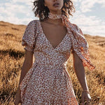 Jelena Linen Midi Wrap Dress - Endless - UAE Rental and Resale for Women's Fashion