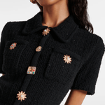 Jewel Button Mini Dress - Endless - UAE Rental and Resale for Women's Fashion