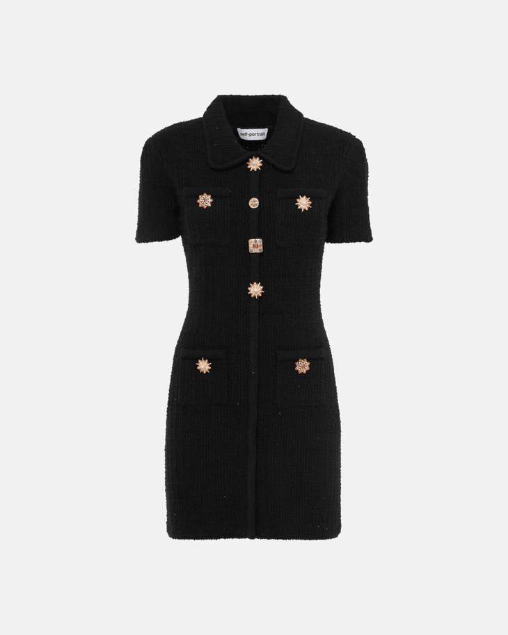 Jewel Button Mini Dress - Endless - UAE Rental and Resale for Women's Fashion