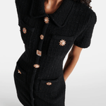 Jewel Button Mini Dress - Endless - UAE Rental and Resale for Women's Fashion