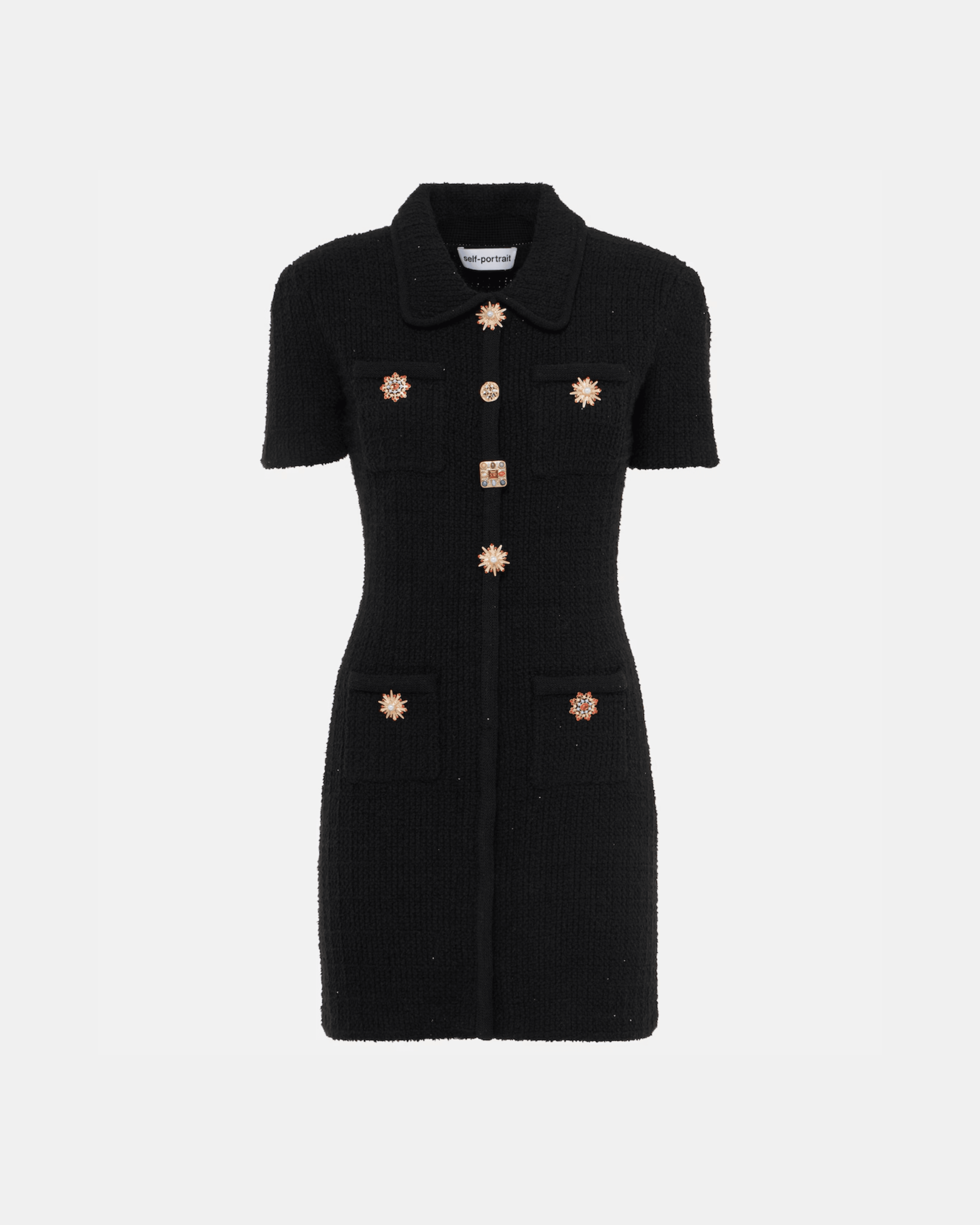 Jewel Button Mini Dress - Endless - UAE Rental and Resale for Women's Fashion