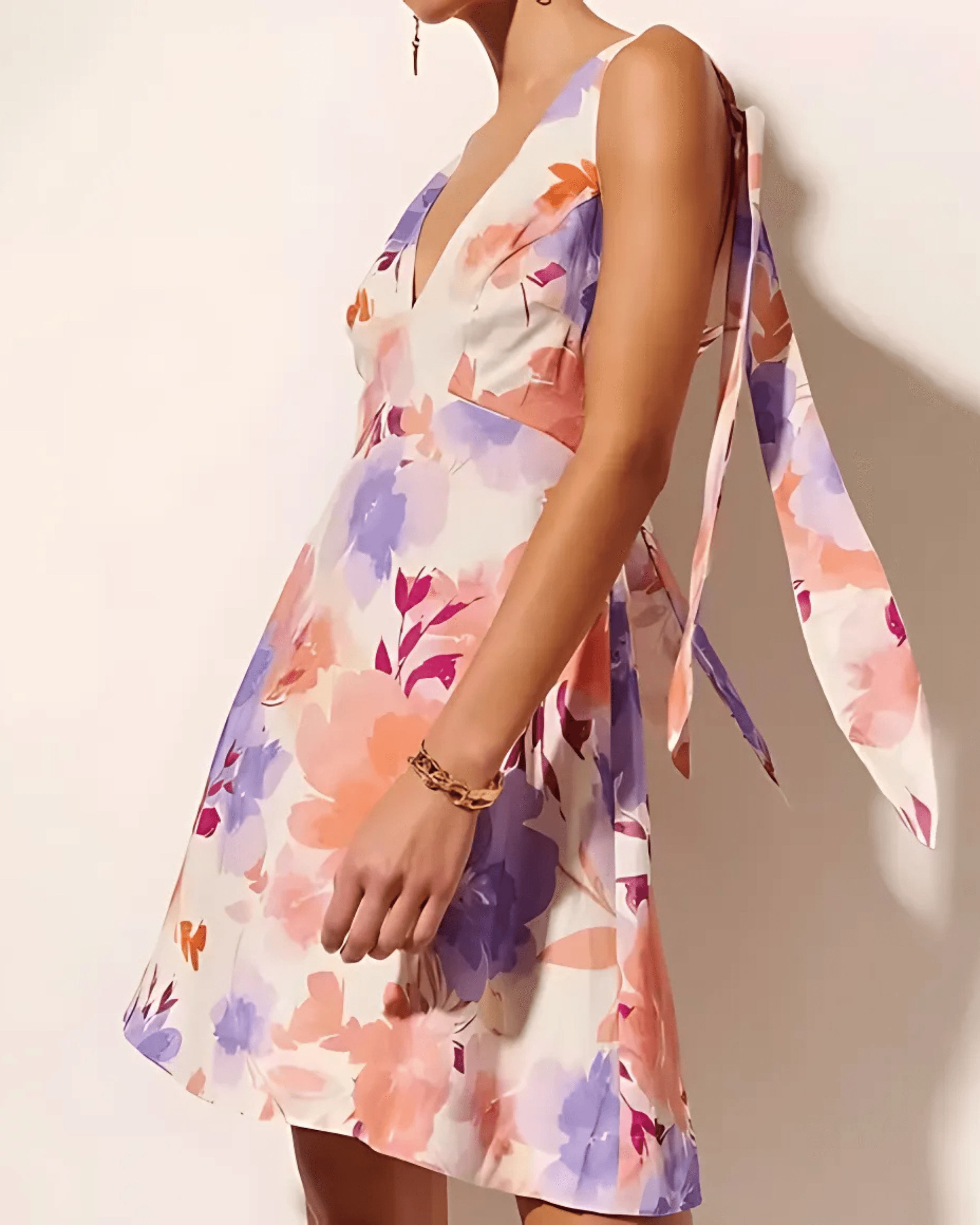 Johannes Tie Mini Dress - Endless - UAE Rental and Resale for Women's Fashion