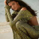 Kaia Glimmer Mermaid Maxi Skirt and Boxy Top Co-ord Set - Endless - UAE Rental and Resale for Women's Fashion