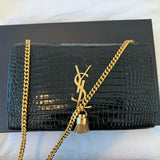 Kate Medium Tassel in Embossed Crocodile - Endless - UAE Rental and Resale for Women's Fashion