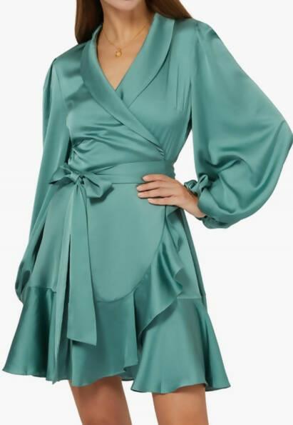 Kennedy Long Sleeve Wrap Mini Dress - Endless