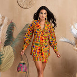 Kente Futoro Power Suit Co-ord Set - Endless - UAE Rental and Resale for Women's Fashion