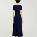 Knit And Denim Midi Dress - Endless - UAE Rental and Resale for Women's Fashion