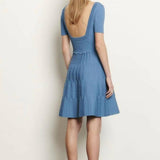 Knit Dress with Square Neckline - Endless - UAE Rental and Resale for Women's Fashion