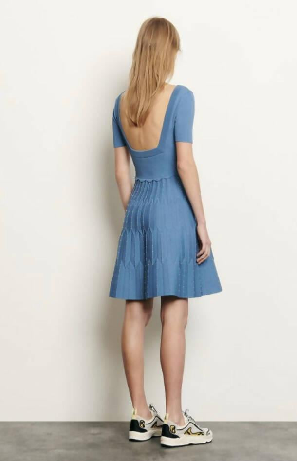 Knit Dress with Square Neckline - Endless - UAE Rental and Resale for Women's Fashion