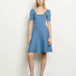Knit Dress with Square Neckline - Endless - UAE Rental and Resale for Women's Fashion
