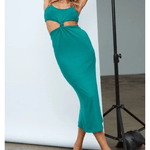 Knotted Cutout Sling Midi Dress - Endless - UAE Rental and Resale for Women's Fashion