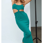 Knotted Cutout Sling Midi Dress - Endless - UAE Rental and Resale for Women's Fashion