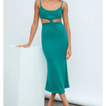 Knotted Cutout Sling Midi Dress - Endless - UAE Rental and Resale for Women's Fashion