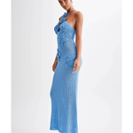 Kyla Floral Crochet Maxi Dress - Endless - UAE Rental and Resale for Women's Fashion
