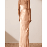 La Lune Bias Cowl Neck Maxi Dress in Desert Rose - Endless - UAE Rental and Resale for Women's Fashion